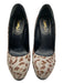 Yves Saint Laurent Shoe Size 36.5 Gray, Brown & Black Pony Hair Platform Pumps Gray, Brown & Black / 36.5