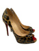 Christian Louboutin Shoe Size 37 Brown, Black, Gold Patent Leather Studded Pumps Brown, Black, Gold / 37