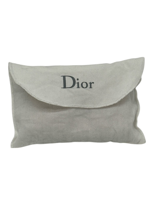 Dior Rose Gold Leather Metallic Textured Snap Closure Card Holder Wallets Rose Gold