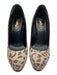 Yves Saint Laurent Shoe Size 36.5 Gray, Brown & Black Pony Hair Platform Pumps Gray, Brown & Black / 36.5