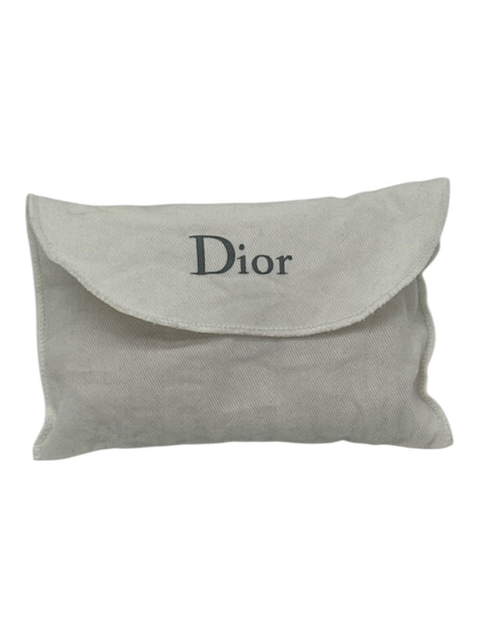 Christian Dior Rose Gold Leather Metallic Textured Snap Closure Wallets Rose Gold