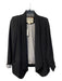 Cartonnier Size XS Black Polyester Open Front Front Pockets Blazer Black / XS