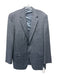 Canali Blue & Navy Wool Plaid 2 Button front pocket Men's Blazer 56