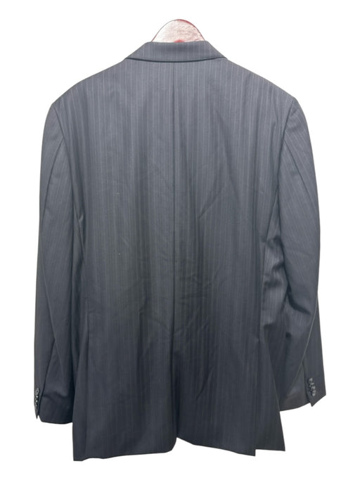 Ermenegildo Zegna AS IS Black & Multi-Color Wool Striped 2 Button Men's Suit 44L