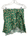 For Love & Lemons Size M Green & Beige Viscose Patch Floral Strapless Skirt Set Green & Beige / M