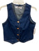 Wrangler Size M Blue Cotton Denim V Neck Button Front Vest Top Blue / M