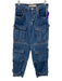 GRLFRND Size 24 Medium Wash Cotton Blend Denim Cargo Adjustable Ankle Jeans Medium Wash / 24