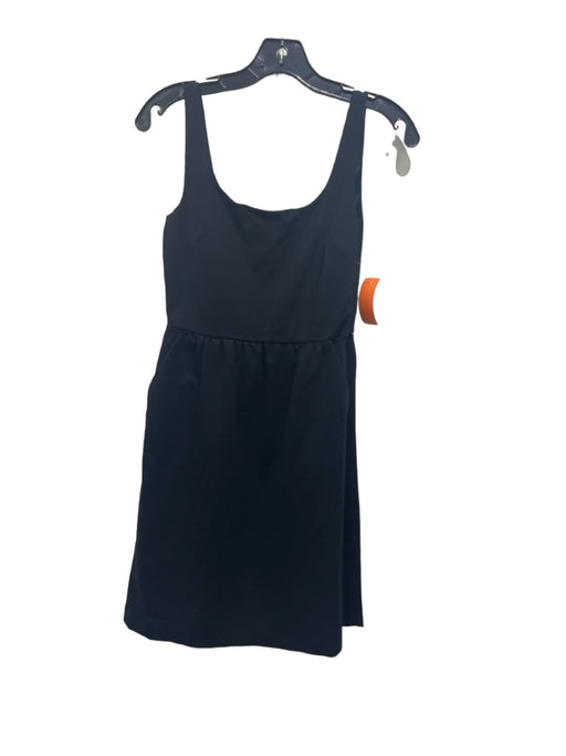 Cynthia Rowley Size XS Black Nylon Blend Round Neck Sleeveless Pockets Dress Black / XS