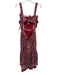 Sea New York Size Est. Medium Red Print Cotton Hankerchief Print Midi Dress Red Print / Est. Medium