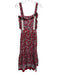Sea New York Size Est. Medium Red Print Cotton Hankerchief Print Midi Dress Red Print / Est. Medium