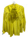 Prada Size 36 Yellow Nylon Zip & Snaps Logo Hood Windbreaker Jacket Yellow / 36