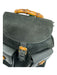 Gucci Black & Brown Suede & Leather Bamboo Handles Pockets Backpack Bag Black & Brown