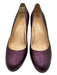 Christian Louboutin Shoe Size 40 Metallic Purple Leather round toe Pumps Metallic Purple / 40