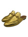 Gucci Shoe Size 40.5 Gold Leather Metallic Horsebit Mules Gold / 40.5