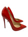 Christian Louboutin Shoe Size 39.5 Red Patent Leather Stiletto Pointed Toe Pumps Red / 39.5