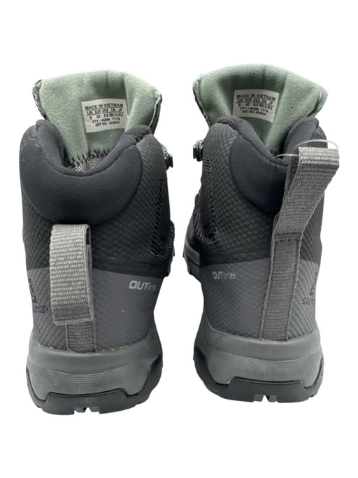 Salomon Shoe Size 9.5 Dark Gray Synthetic Rubber Sole Lace Up Hiking Boots Dark Gray / 9.5