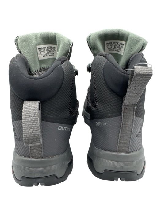 Salomon Shoe Size 9.5 Dark Gray Synthetic Rubber Sole Lace Up Hiking Boots Dark Gray / 9.5