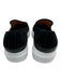 Aquatalia Shoe Size 11 Black & White Suede Slip On Platform Slip On Flats Black & White / 11