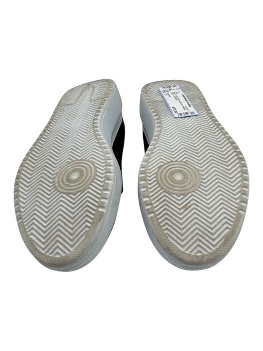 Aquatalia Shoe Size 11 Black & White Suede Slip On Platform Slip On Flats Black & White / 11