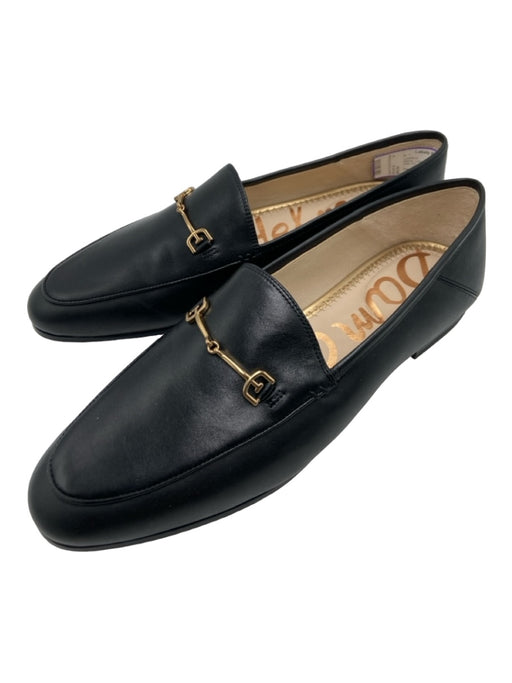 Sam Edelman Shoe Size 10.5 Black Leather Almond Toe Horse Bit Slip On Loafers Black / 10.5