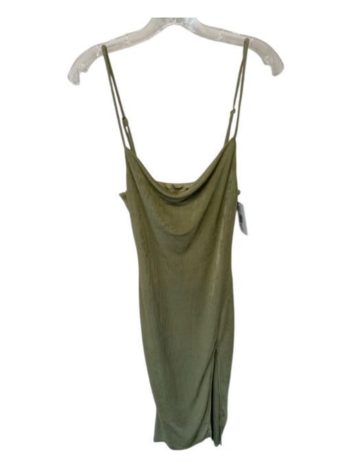 Petal + Pup Size 6 Sage green Polyester Blend Spaghetti Strap Cowl Neck Dress Sage green / 6
