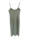 Emory Park Size S Sage green Polyester Blend Spaghetti Strap Slit Maxi Dress Sage green / S