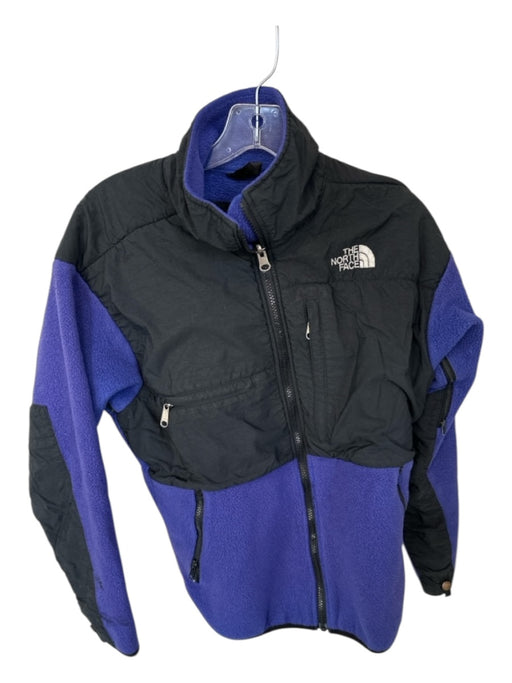 The North Face Size M Purple & Black Fuzzy Full ZIp Athletic Jacket Purple & Black / M