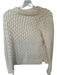 Theory Size M Cream Wool Long Sleeve Knit Sweater Cream / M