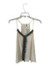 Akemi + Kin Size XS Cream & Black Polyester Blend Racer Back Lace Overlay Top Cream & Black / XS