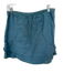 XCVI Size S Slate Blue Linen Drawstring Raw Hem Skirt Slate Blue / S