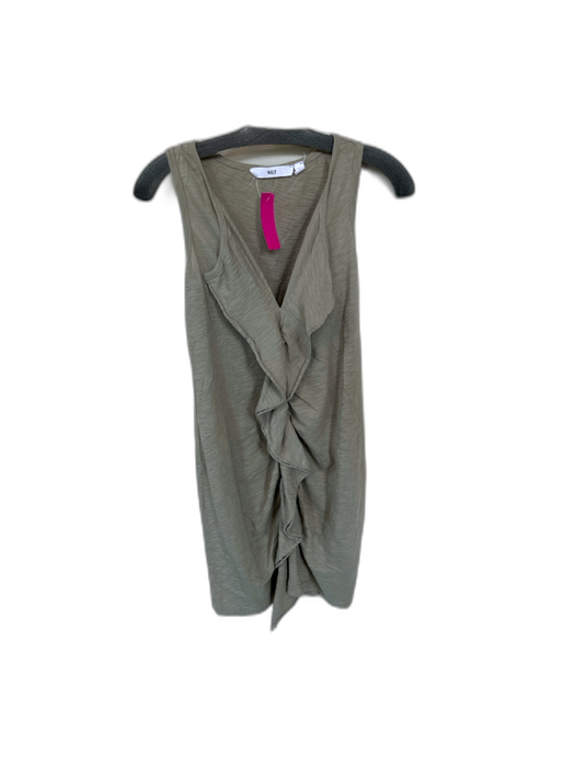 Wilt Size XS Sage green Cotton Sleeveless Ruffle Front Dress Sage green / XS