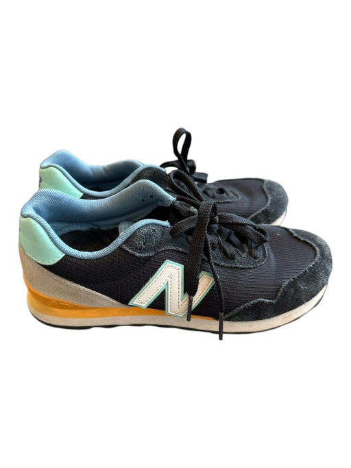 New Balance Shoe Size 7.5 Black & Blue Suede & Canvas Lace Up Athletic Sneakers Black & Blue / 7.5