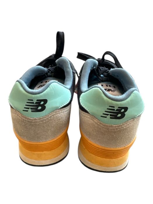 New Balance Shoe Size 7.5 Black & Blue Suede & Canvas Lace Up Athletic Sneakers Black & Blue / 7.5