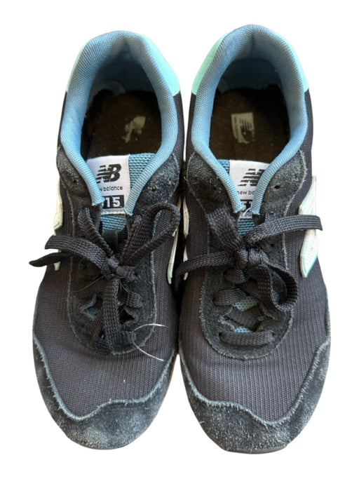 New Balance Shoe Size 7.5 Black & Blue Suede & Canvas Lace Up Athletic Sneakers Black & Blue / 7.5