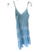 Lilly Pulitzer Size 00 Baby Blue & White Cotton Spaghetti Strap Maxi Dress Baby Blue & White / 00
