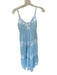 Lilly Pulitzer Size 00 Baby Blue & White Cotton Spaghetti Strap Maxi Dress Baby Blue & White / 00