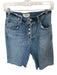 Agolde Size 26 Med Dark Wash Organic Cotton High Waist Button Fly Bermuda Shorts Med Dark Wash / 26