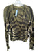 Young Fab & Broke Size XS Green & Black Cotton Long Sleeve Knit Tie Dye Cardigan Green & Black / XS