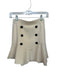 Maeve Size S Cream Viscose Blend Elastic Waist Knit Buttons Mini Skirt Cream / S