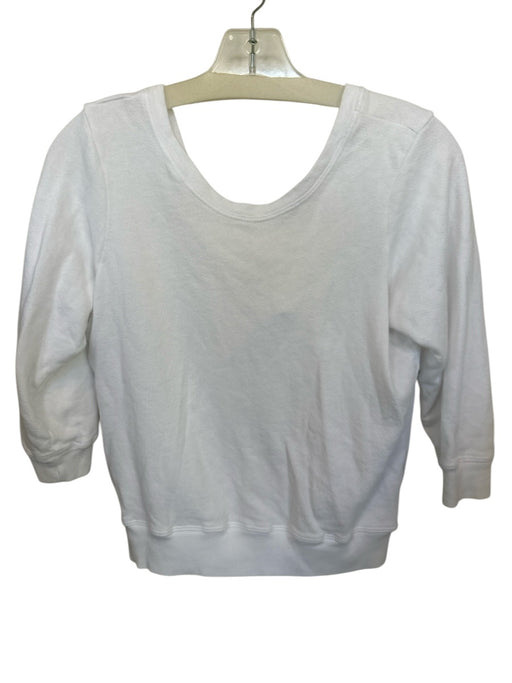 Wilt Size XS White Cotton 3/4 Balloon Sleeve V Neck Top White / XS