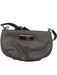 Marc By Marc Jacobs Gray & Silver Leather Zip Close Crossbody Bag Gray & Silver / S