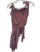 Perry Walker Size 1/S Pink & gray Silk Blend Wrap Flowers Tie Straps Skirt Set Pink & gray / 1/S