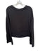 Joe's Size S Black Cotton Blend Long Sleeve Hook & Eye Detail Sweatshirt Black / S
