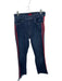 Mother Size 26 Dark Wash & Red Cotton Blend Mid Rise Side Stripe Raw Hem Jeans Dark Wash & Red / 26
