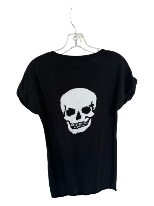 Skull Cashmere Size S Black & White Cotton & Cashmere Blend Short Sleeve Dress Black & White / S