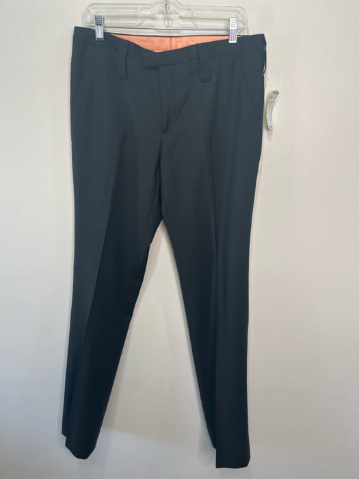 J Lindeberg Size 50 Black Wool Blend Solid Dress Men's Pants