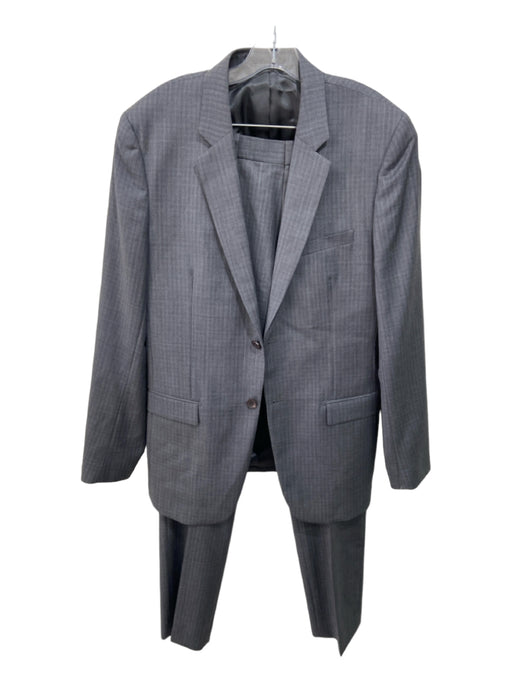 Theory Grey Wool 2 Button Men's Suit 40L