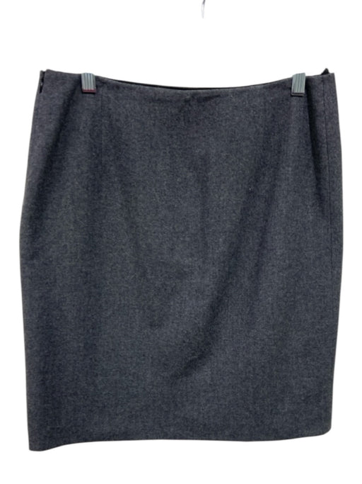 Prada Size 44 Gray Wool Pencil Skirt Gray / 44