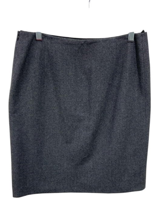 Prada Size 44 Gray Wool Pencil Skirt Gray / 44