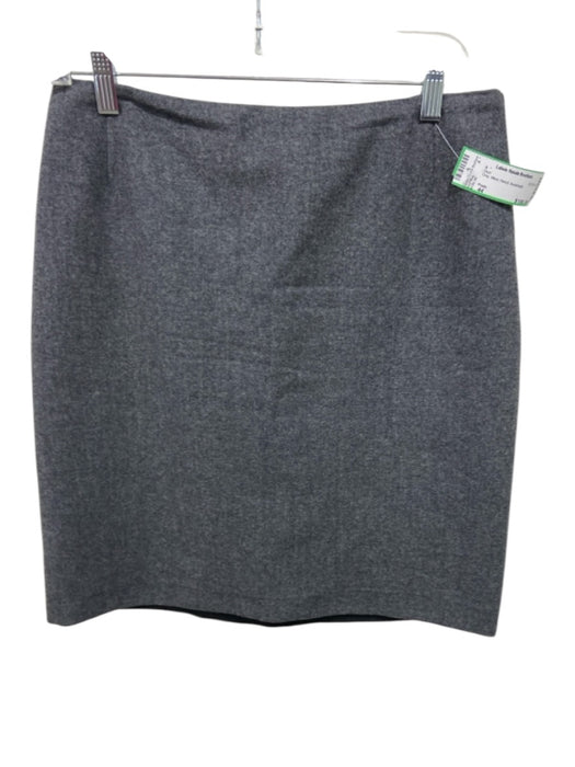Prada Size 44 Gray Wool Pencil Skirt Gray / 44